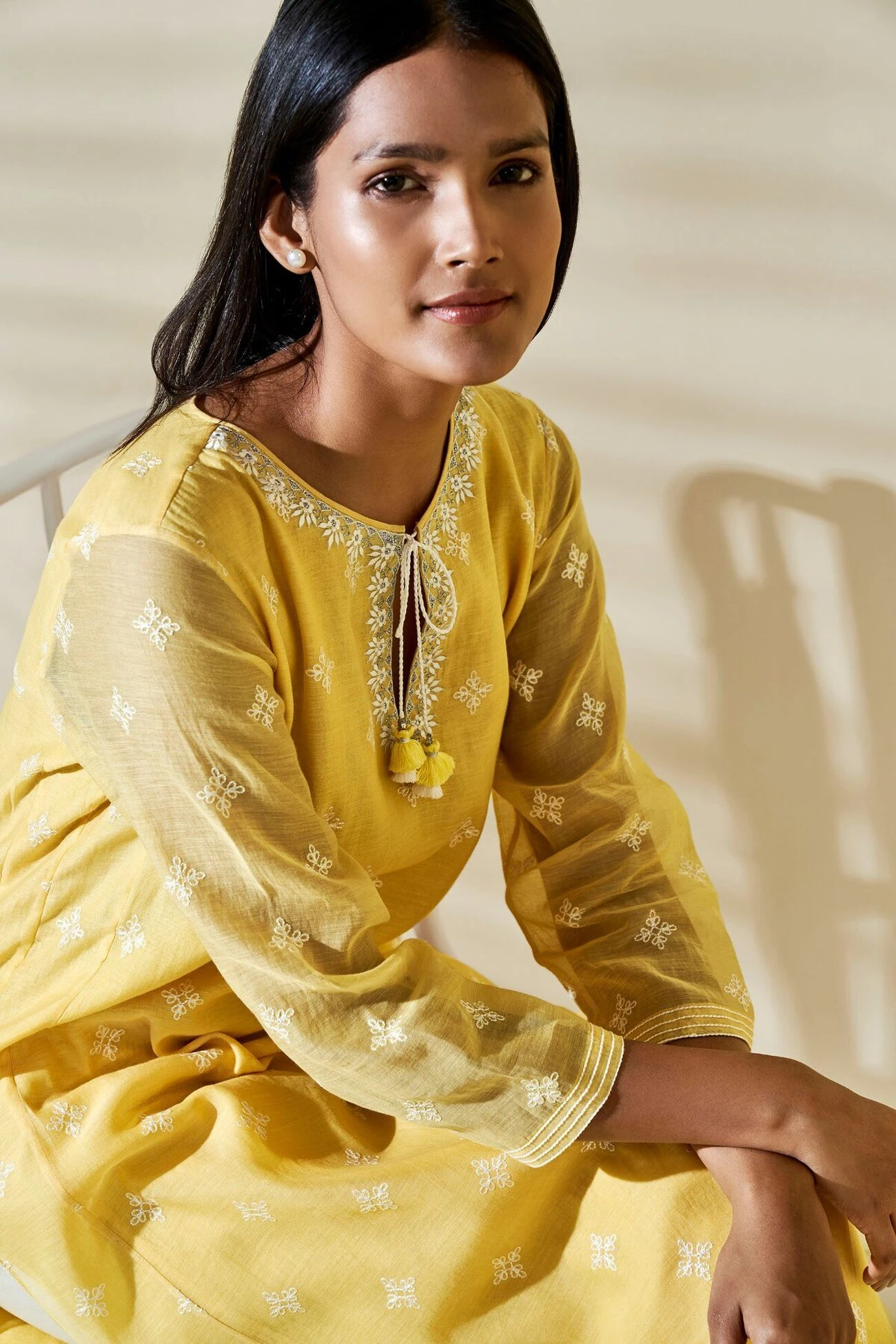 Hirisha Kurta – Yellow 8 Hirisha Kurta – Yellow - Image 6