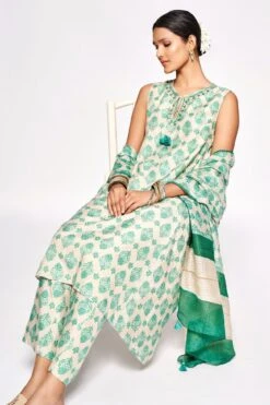 Maushmi Kurta Set – Green 14 Maushmi Kurta Set – Green -Anita Dongre ad s22m66 green 6