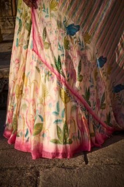 Flamingo Paradise Lehenga Set - Natural -Anita Dongre ad s22rm108a natural 4