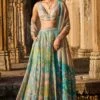 Flamingo Paradise Lehenga Set​ - Powder Blue -Anita Dongre ad s22rm108a p blue 1