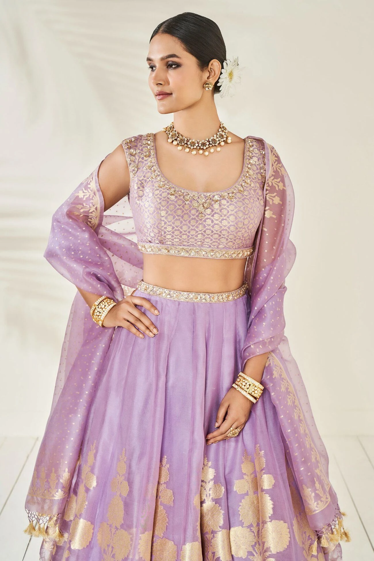 Amari Lehenga Set - Lilac 6 Amari Lehenga Set - Lilac - Image 4