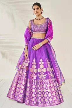 Amari Lehenga Set - Purple