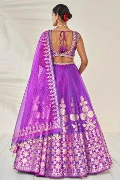 Amari Lehenga Set - Purple 9 Amari Lehenga Set - Purple -Anita Dongre ad ss20rr101 purple 3