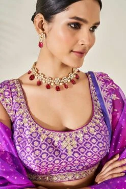 Amari Lehenga Set - Purple 11 Amari Lehenga Set - Purple -Anita Dongre ad ss20rr101 purple 5