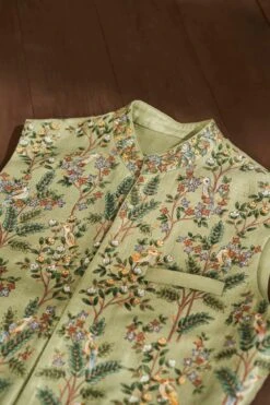 Chhay Bandi- Sage Green -Anita Dongre admens f21b15rs sage green 6