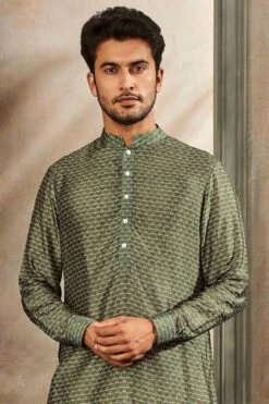 Rafaz Kurta – Sage Green -Anita Dongre admens f21k8prs sage green 4
