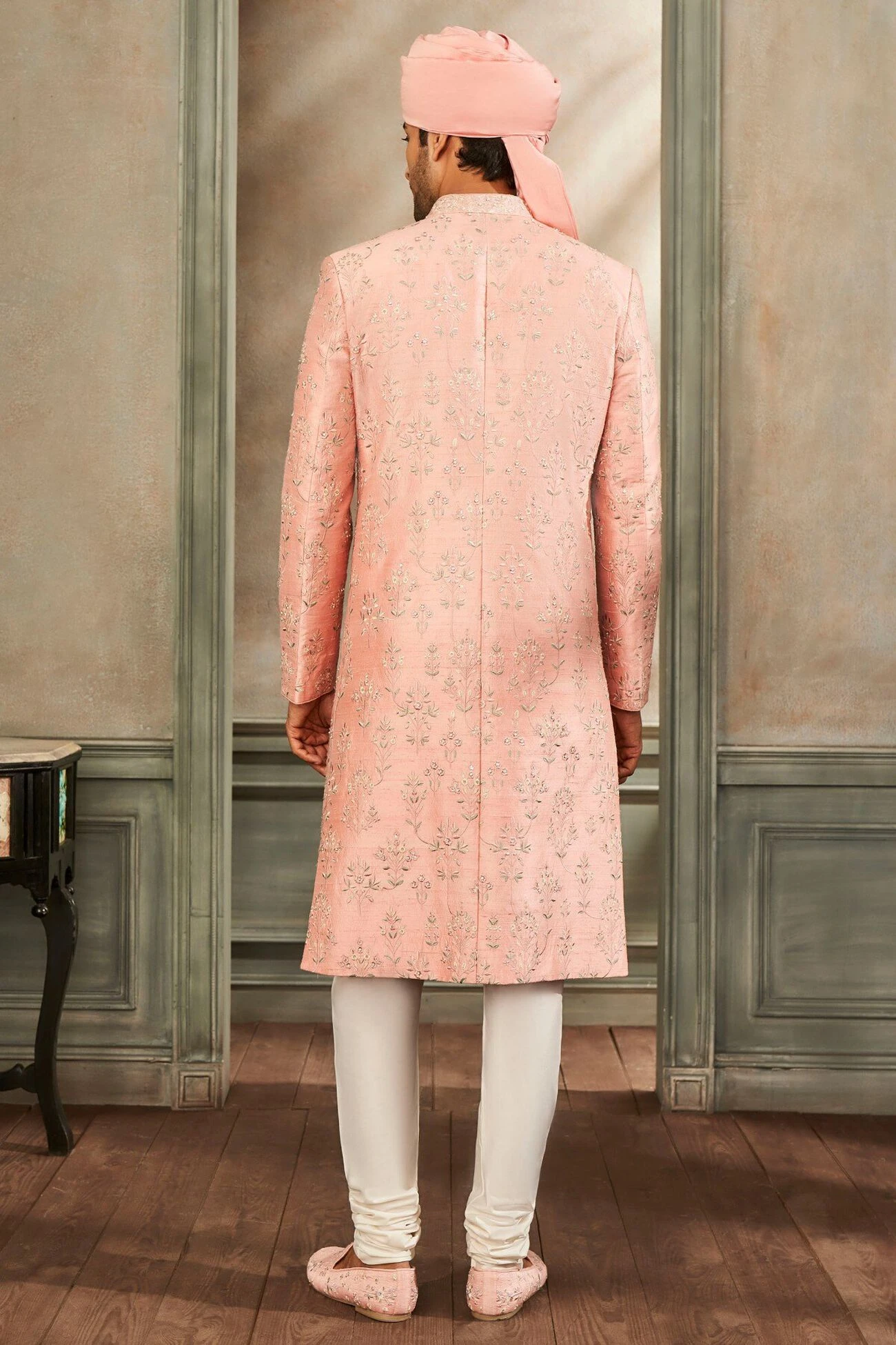Kulish Sherwani – Pink 5 Kulish Sherwani – Pink - Image 3