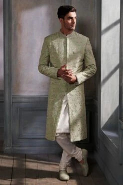 Linay Sherwani – Sage Green
