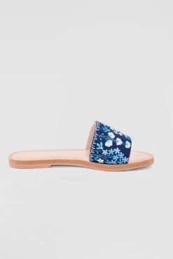 Aranyaa Sliders 10 Aranyaa Sliders -Anita Dongre aranyaa navy blue 2