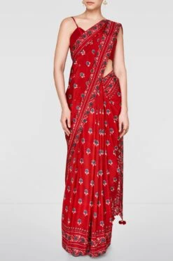 Harisha Saree-Red -Anita Dongre fw19rrs156s red 2