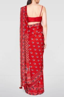 Harisha Saree-Red -Anita Dongre fw19rrs156s red 4