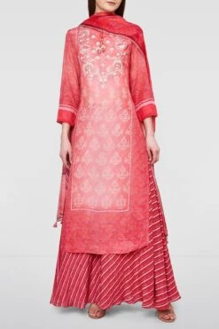 Dahlia Dupatta -Anita Dongre ss20pds131 coral