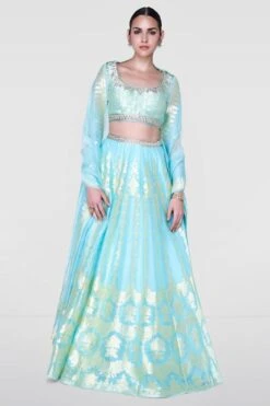 Alethi Lehenga-Powder Blue -Anita Dongre ss20rr100 seafoam 2